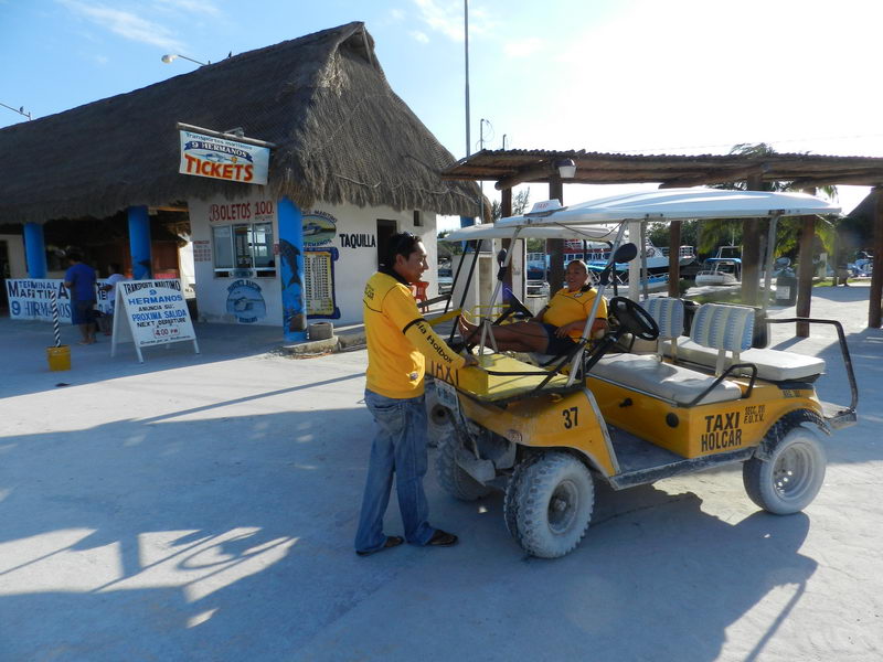 Taxis at Holbox Island