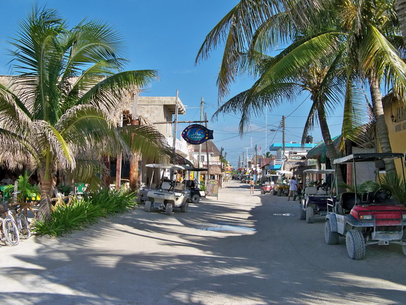 Main Street of Holbox Island